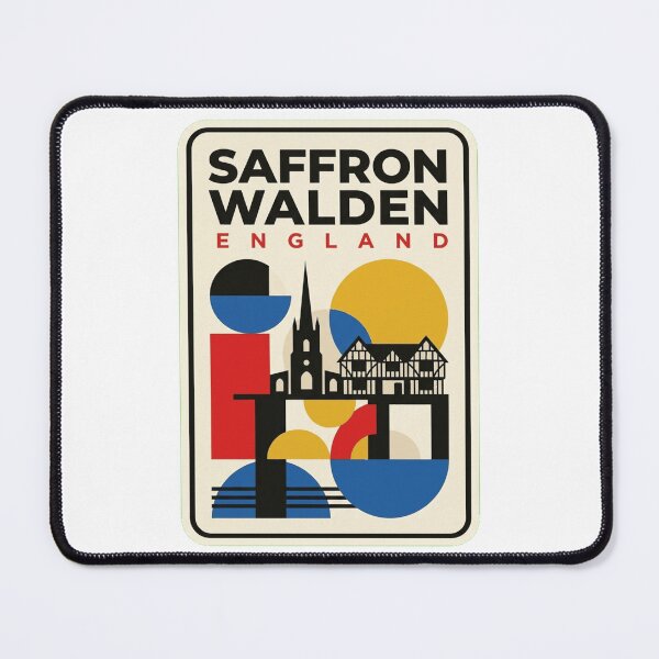 Item preview, Retro Saffron Walden Bauhaus Geometric Skyline designed and sold by k3rstman1.