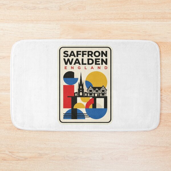 Item preview, Retro Saffron Walden Bauhaus Geometric Skyline designed and sold by k3rstman1.