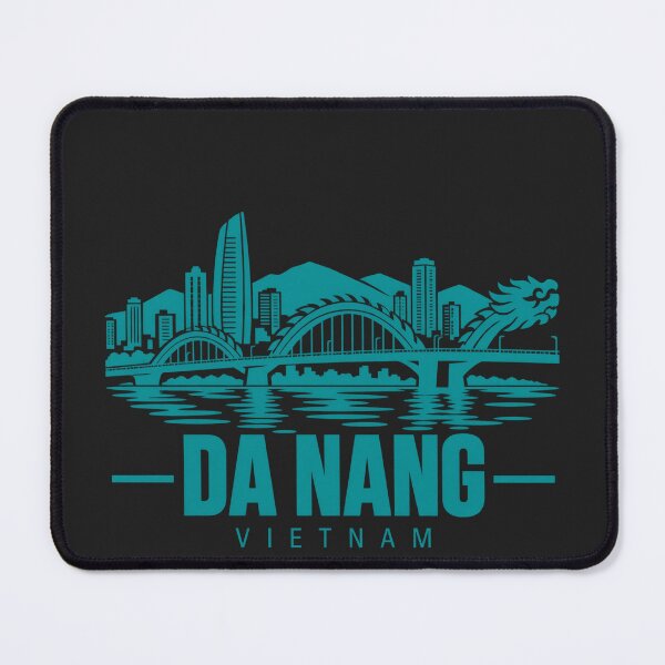 Item preview, Da Nang Vietnam Line Art Coastline Poster designed and sold by CMYKStudio.