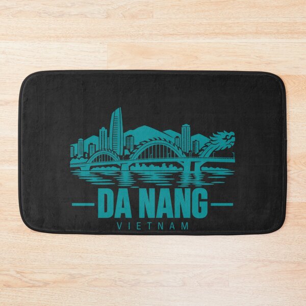 Item preview, Da Nang Vietnam Line Art Coastline Poster designed and sold by CMYKStudio.