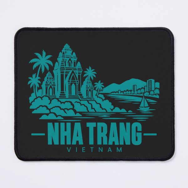 Item preview, Nha Trang Vietnam Line Art Coastline Poster designed and sold by CMYKStudio.
