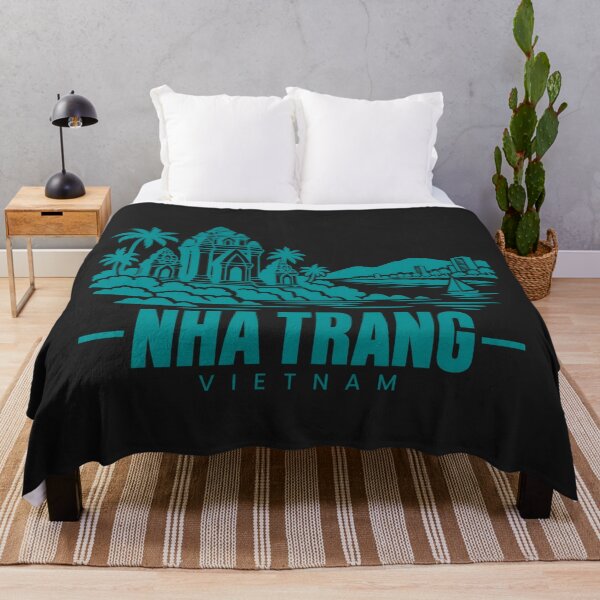 Item preview, Nha Trang Vietnam Line Art Coastline Poster designed and sold by CMYKStudio.