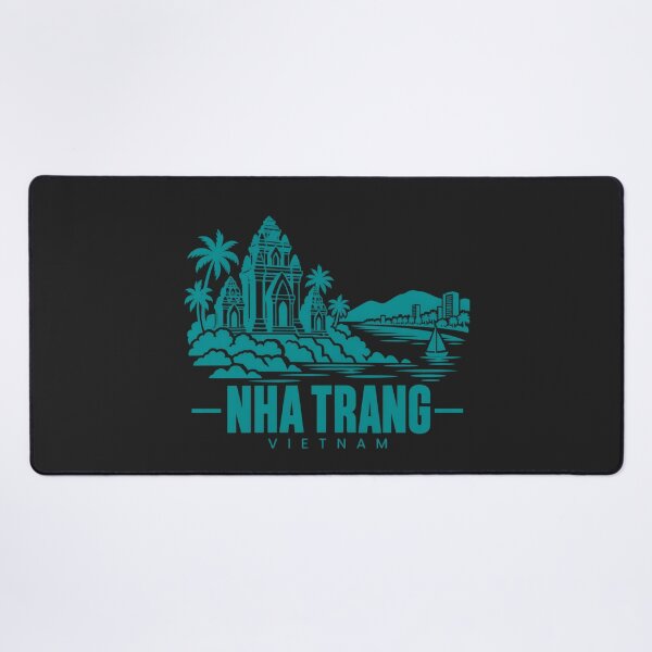 Item preview, Nha Trang Vietnam Line Art Coastline Poster designed and sold by CMYKStudio.