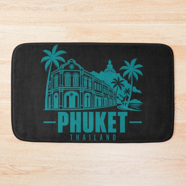 Item preview, Phuket Thailand Line Art Coastline Poster designed and sold by CMYKStudio.