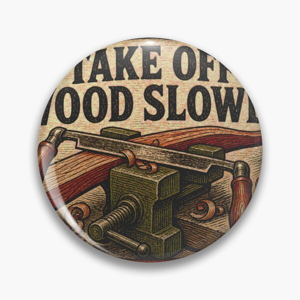 Item preview, Take Off Wood Slowly Bowmaking Workshop Rule Leather Patch designed and sold by BoosterShop.