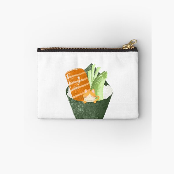 Item preview, Cute Salmon Avocado Kitty Handroll designed and sold by xmissmeggieee.