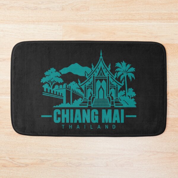 Item preview, Chiang Mai Thailand Line Art Landmark Poster designed and sold by CMYKStudio.