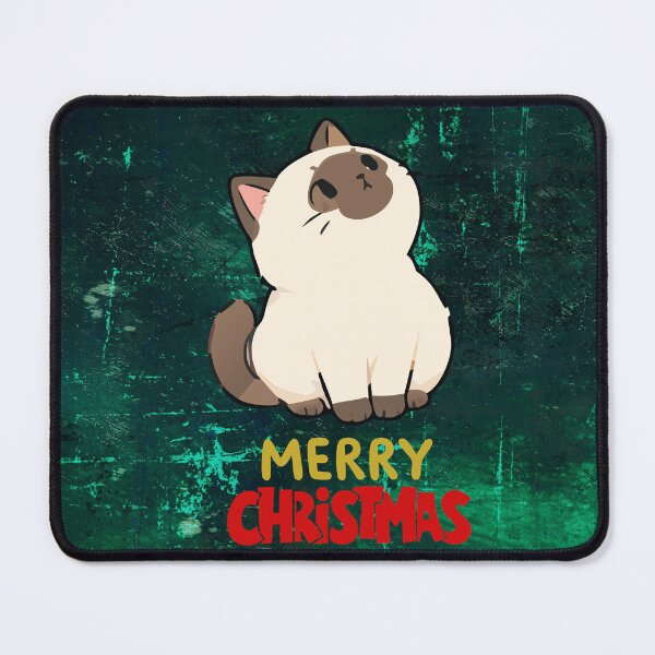 Item preview, Cute Siamese Cat Merry Christmas Holiday Art designed and sold by stormk10.