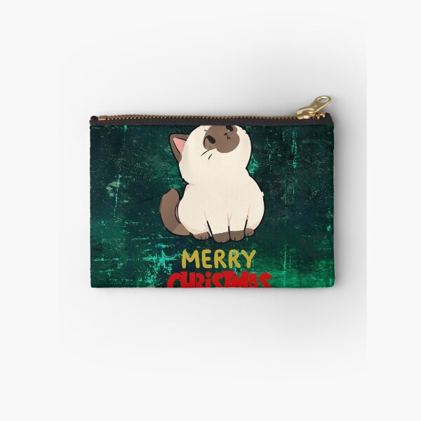Item preview, Cute Siamese Cat Merry Christmas Holiday Art designed and sold by stormk10.
