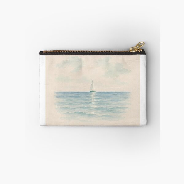 Item preview, Far and Easy Sailboat Illustration | Coastal Wall Art designed and sold by FixationStudio.