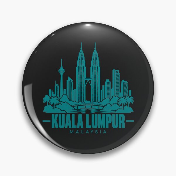 Item preview, Kuala Lumpur Malaysia Line Art Skyline Poster designed and sold by CMYKStudio.