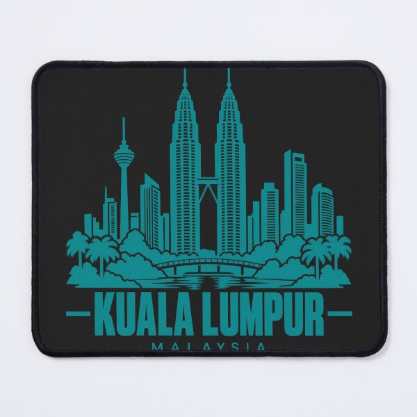 Item preview, Kuala Lumpur Malaysia Line Art Skyline Poster designed and sold by CMYKStudio.