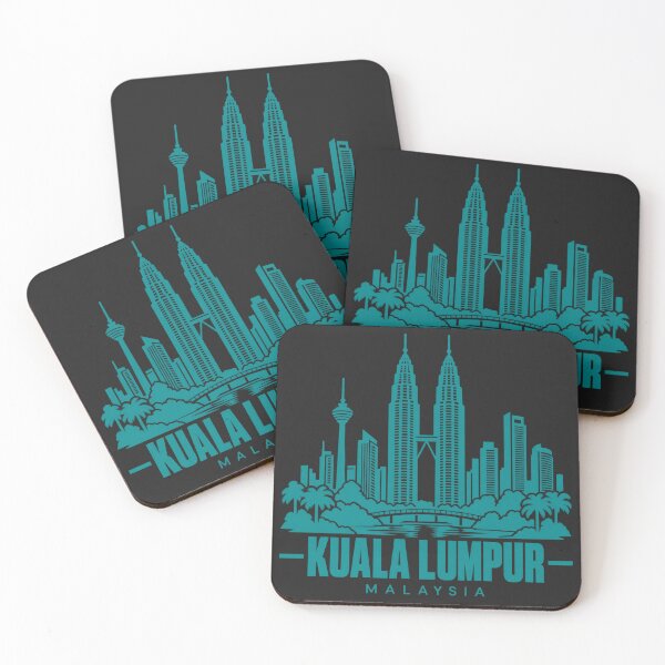 Item preview, Kuala Lumpur Malaysia Line Art Skyline Poster designed and sold by CMYKStudio.