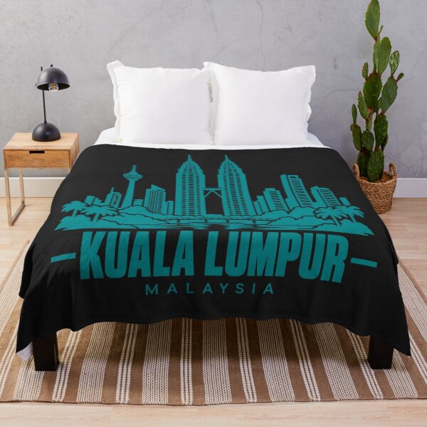 Item preview, Kuala Lumpur Malaysia Line Art Skyline Poster designed and sold by CMYKStudio.