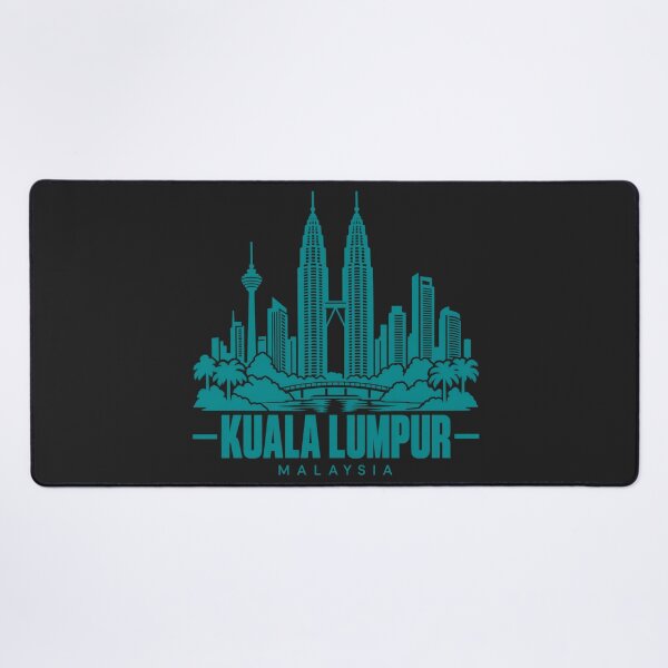 Item preview, Kuala Lumpur Malaysia Line Art Skyline Poster designed and sold by CMYKStudio.
