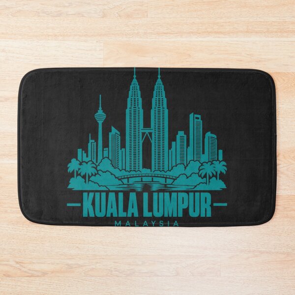 Item preview, Kuala Lumpur Malaysia Line Art Skyline Poster designed and sold by CMYKStudio.
