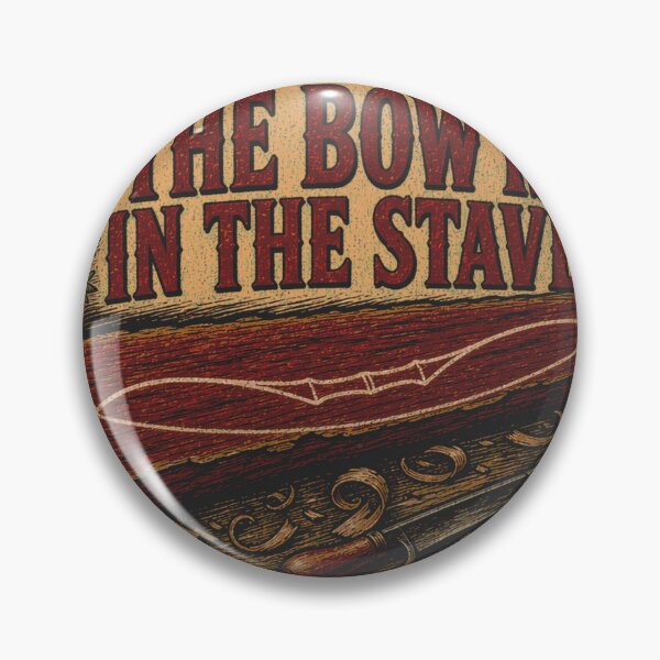 Item preview, The Bow Is In The Stave Bowwood Bowmaker Leather Patch designed and sold by BoosterShop.