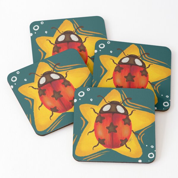 Item preview, Magic Ladybug - Star Spots and Spiral Eyes designed and sold by conamor-bymel.