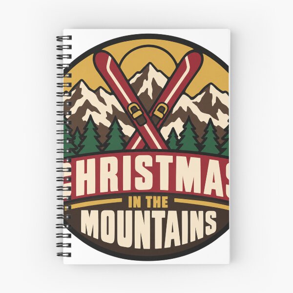 Item preview, Skiing Gift - Christmas In The Mountains designed and sold by RedRubyBubble.