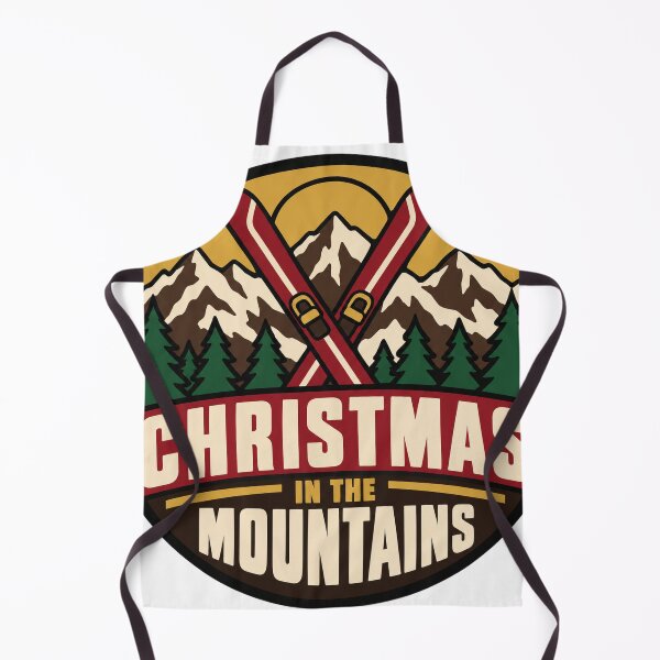 Item preview, Skiing Gift - Christmas In The Mountains designed and sold by RedRubyBubble.