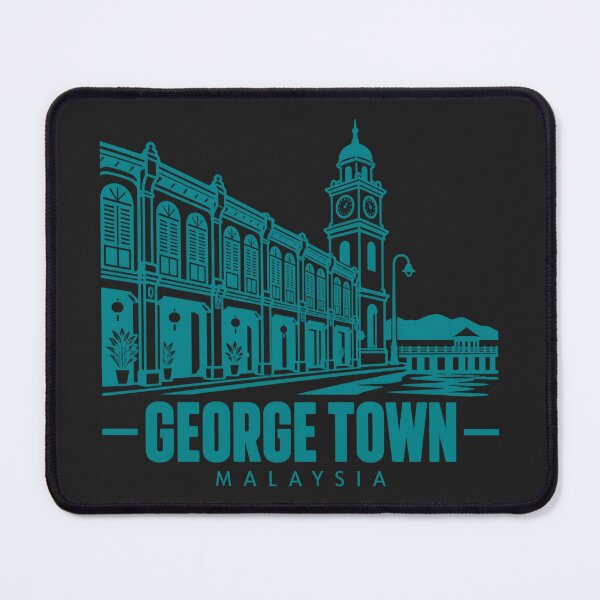Item preview, George Town Malaysia Line Art Landmark Poster designed and sold by CMYKStudio.