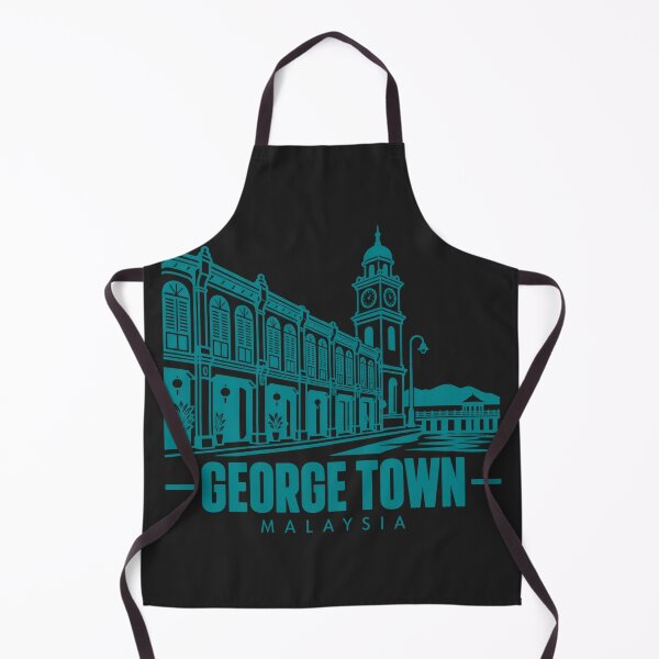 Item preview, George Town Malaysia Line Art Landmark Poster designed and sold by CMYKStudio.