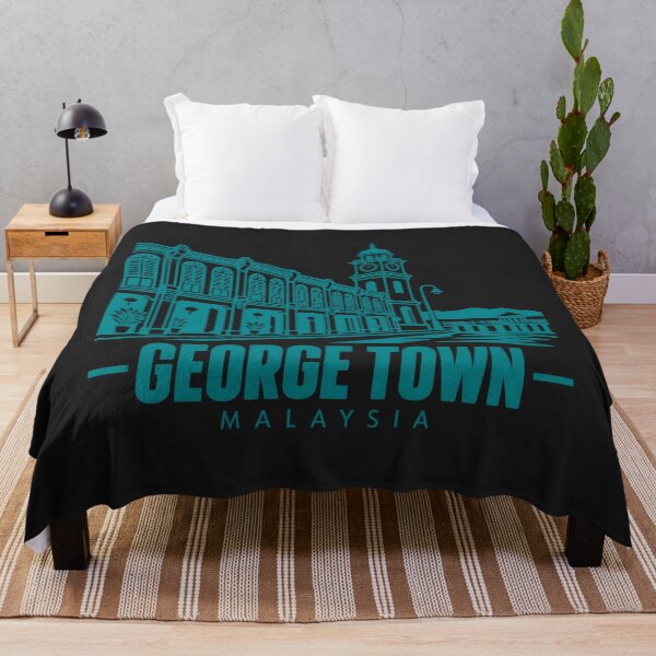 Item preview, George Town Malaysia Line Art Landmark Poster designed and sold by CMYKStudio.