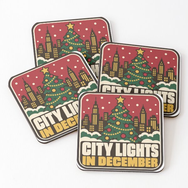 Item preview, Christmas In New York Gift - City Lights In December designed and sold by RedRubyBubble.