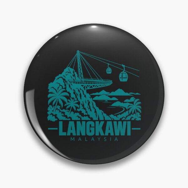Item preview, Langkawi Malaysia Line Art Coastline Poster designed and sold by CMYKStudio.