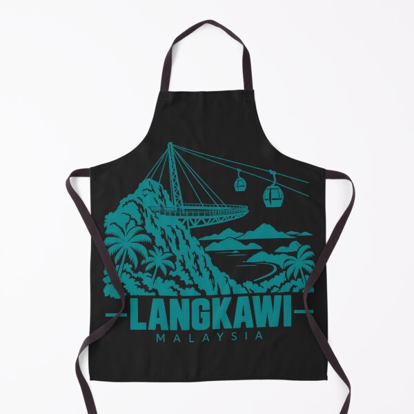 Item preview, Langkawi Malaysia Line Art Coastline Poster designed and sold by CMYKStudio.