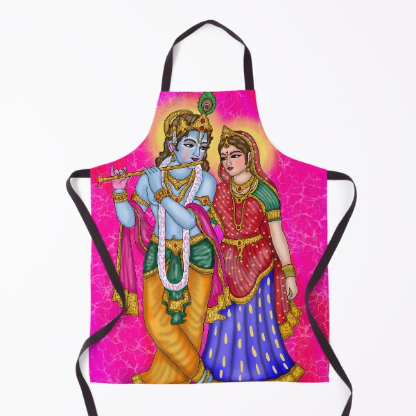 Item preview, Radha Krishna Digital Drawing | Divine Hindu Couple Artwork designed and sold by Harshit_Digital_Arts.