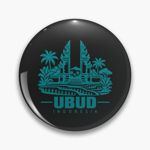 Item preview, Ubud Indonesia Line Art Landmark Poster designed and sold by CMYKStudio.