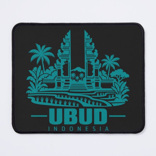 Item preview, Ubud Indonesia Line Art Landmark Poster designed and sold by CMYKStudio.