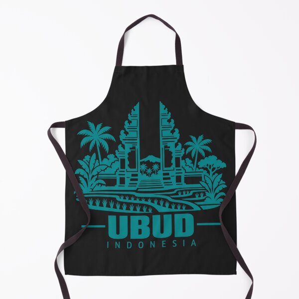 Item preview, Ubud Indonesia Line Art Landmark Poster designed and sold by CMYKStudio.