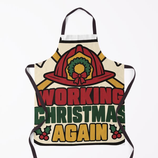 Item preview, Firefighter Gift - Working Christmas Again designed and sold by RedRubyBubble.