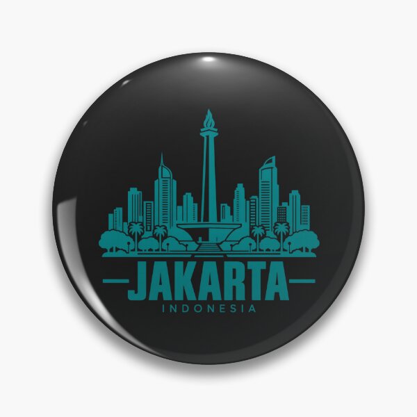 Item preview, Jakarta Indonesia Line Art Skyline Poster designed and sold by CMYKStudio.