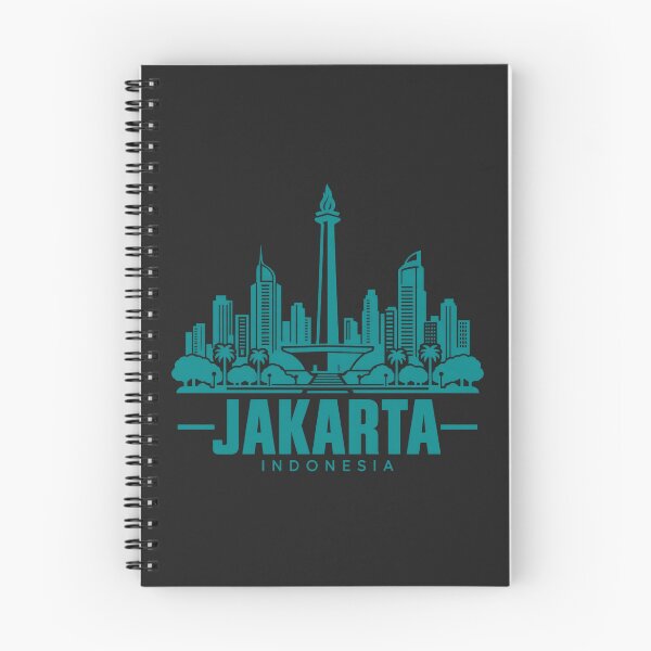 Item preview, Jakarta Indonesia Line Art Skyline Poster designed and sold by CMYKStudio.