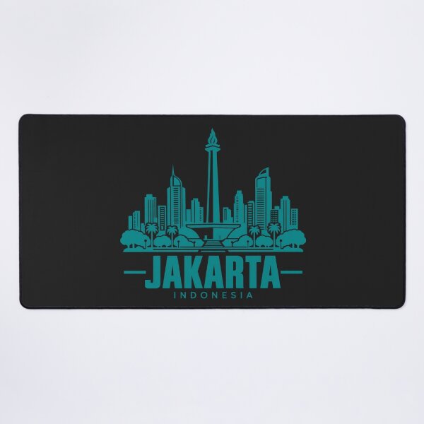Item preview, Jakarta Indonesia Line Art Skyline Poster designed and sold by CMYKStudio.