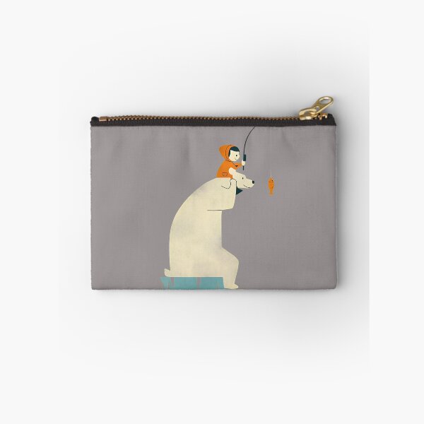 Item preview, Child Riding Polar Bear Fishing Ice Floe-24 designed and sold by WaldemarRohrer.