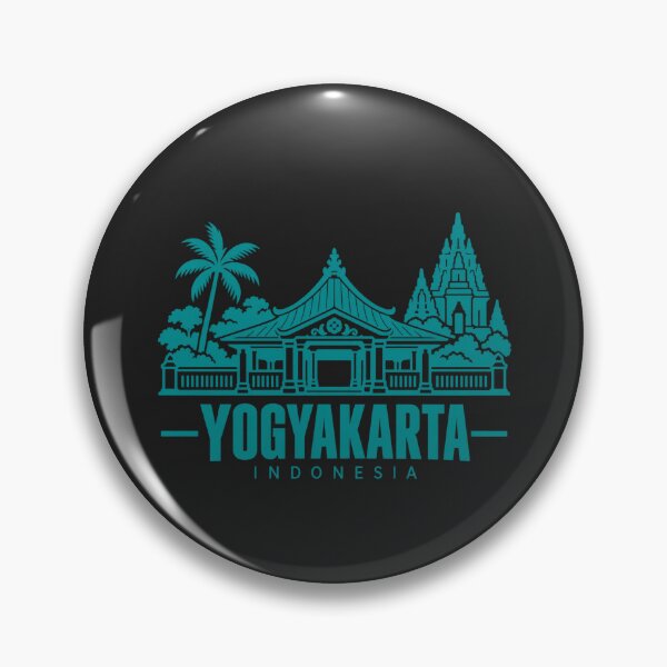 Item preview, Yogyakarta Indonesia Line Art Landmark Poster designed and sold by CMYKStudio.