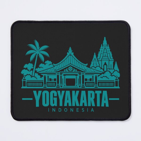 Item preview, Yogyakarta Indonesia Line Art Landmark Poster designed and sold by CMYKStudio.