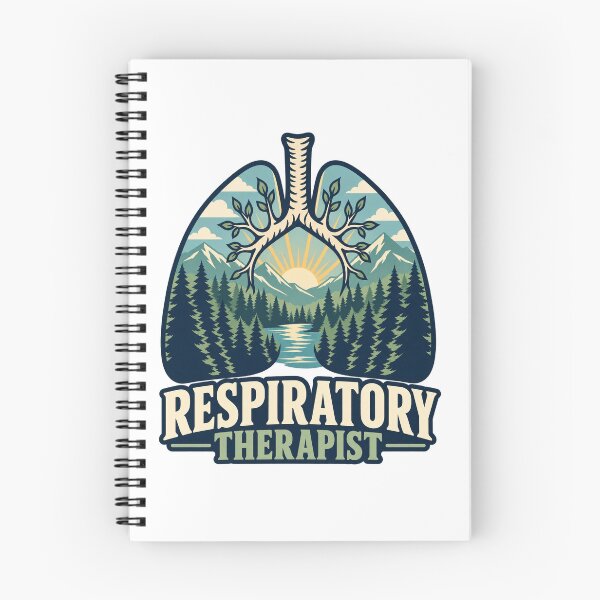 Item preview, Respiratory Therapist Mountain Landscape Lungs designed and sold by Queenbiancs.