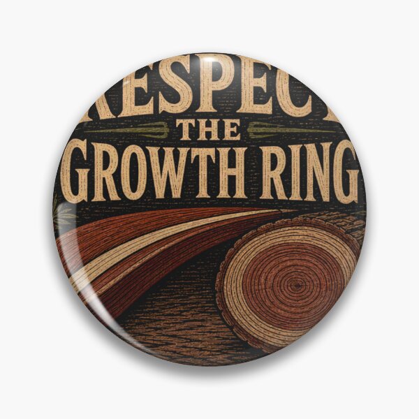 Item preview, Respect The Growth Ring Bow Back Annual Ring Leather Patch designed and sold by BoosterShop.