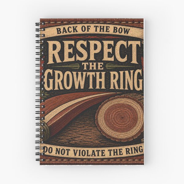Item preview, Respect The Growth Ring Bow Back Annual Ring Leather Patch designed and sold by BoosterShop.