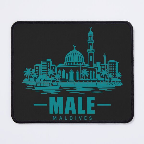 Item preview, Male Maldives Line Art Coastline Poster designed and sold by CMYKStudio.