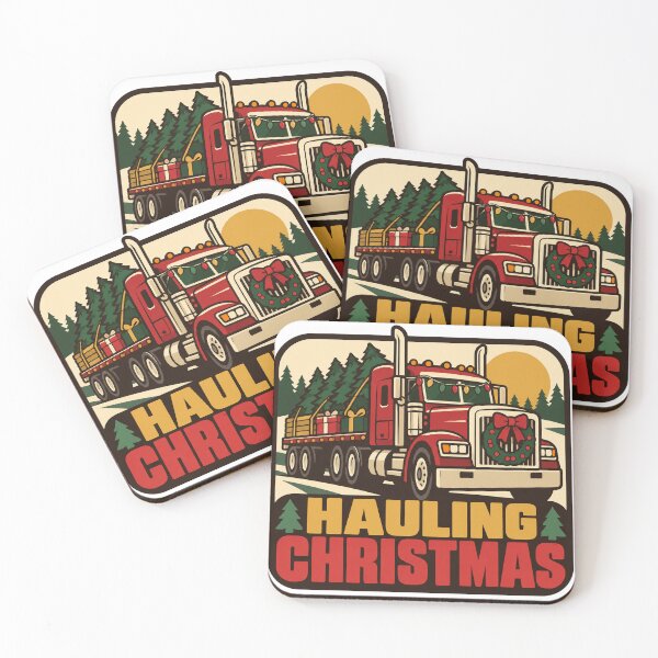 Item preview, Truck Driver Gift - Hauling Christmas designed and sold by RedRubyBubble.