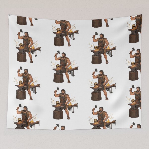 Item preview, Hephaestus, the Greek God of the Forge designed and sold by ArteTeoma.