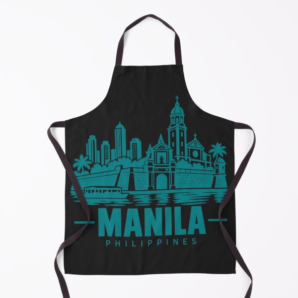 Item preview, Manila Philippines Line Art Skyline Poster designed and sold by CMYKStudio.
