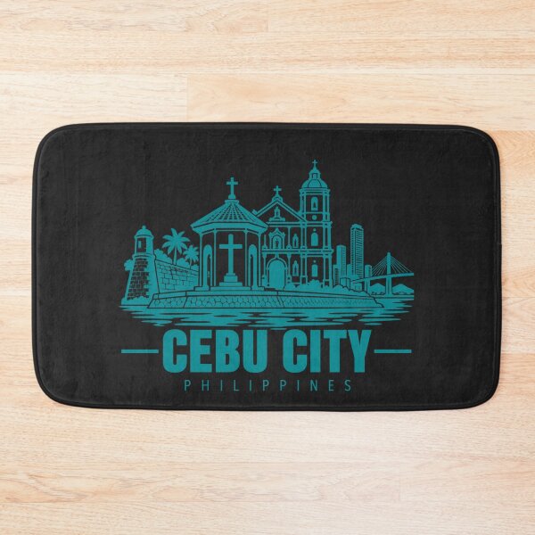 Item preview, Cebu City Philippines Line Art Coastline Poster designed and sold by CMYKStudio.