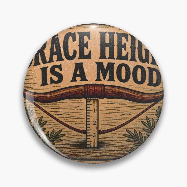 Item preview, Brace Height Is A Mood Standhoehe Lustiger Bogenschütze Leder Patch designed and sold by BoosterShop.